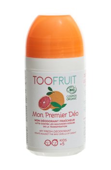 Детский шариковый дезодорант TOOFRUIT My Fresh Deodorant Мой первый део Мята-Грейпфрут, от 5 лет, 50 мл