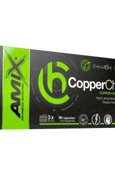 Медь хелат Amix Nutrition ChelaZone CopperChel Copper Chelate, 90 капсул