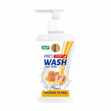 Жидкое крем-мыло ProWash Молоко и мед, 470 г Жидкое крем-мыло ProWash Молоко и мед, 470 г