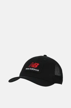 Черная кепка Stacked Patch Logo Trucker Черный ONESIZE New Balance LAH51016BK