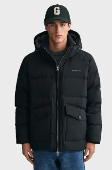 Мужской черный пуховик ALTA Черный XXL Gant 7006364
