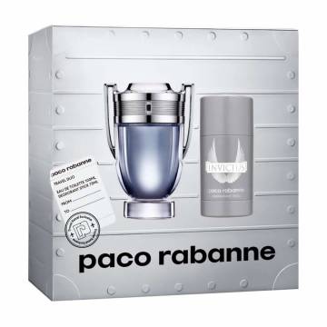 Парфюмированный набор мужской Rabanne Invictus (туалетная вода, 100 мл + дезодорант-стик, 75 мл) Парфюмированный набор мужской Rabanne Invictus (туалетная вода, 100 мл + дезодорант-стик, 75 мл)
