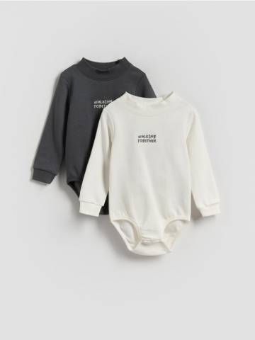 Reserved - Бавовняний боді 2 шт. - кремовий - 957FG-01X Reserved - Бавовняний боді 2 шт. - кремовий - 957FG-01X