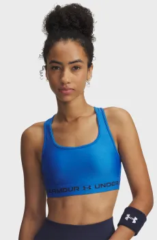 Женский синий топ Crossback Mid Bra Синий S Under Armour 1361034-402