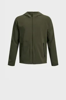 Детская зеленая ветровка UA B Unstoppable Full Zip Зеленый 8 Under Armour 1383126-390