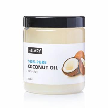Рафінована кокосова олія Hillary 100% Pure Coconut Oil, 500 мл Рафінована кокосова олія Hillary 100% Pure Coconut Oil, 500 мл