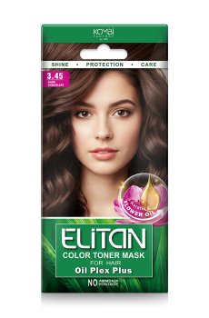 Тонирующая маска для волос Elitan Color Toner Mask 3.45 Темный шоколад, 30 мл