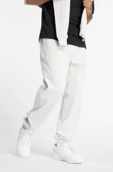 Мужские серые спортивные брюки  Athletics French Terry Белый M New Balance MP41508AHH