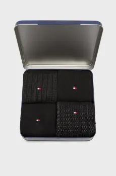 Мужские черные носки (4 пары) GIFTBOX Черный 39-42 Tommy Hilfiger 701235378