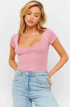 Женский розовый топ Розовый XS Tally Weijl STSCONINI