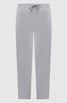 Серые спортивные брюки из хлопка