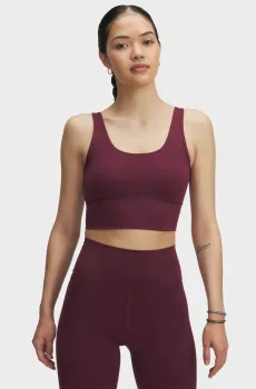 Женский бордовый топ Meridian Fitted Crop Tank Бордовый S Under Armour 1379153-600