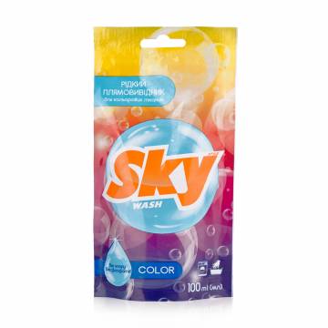 Жидкий пятновыводитель для цветных тканей Sky Style, 100 мл Жидкий пятновыводитель для цветных тканей Sky Style, 100 мл