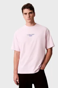 Мужская розовая футболка SS 16S RLXD FIT CKJ GRAPHIC TEE Розовый XL Calvin Klein Jeans LV04RC851G