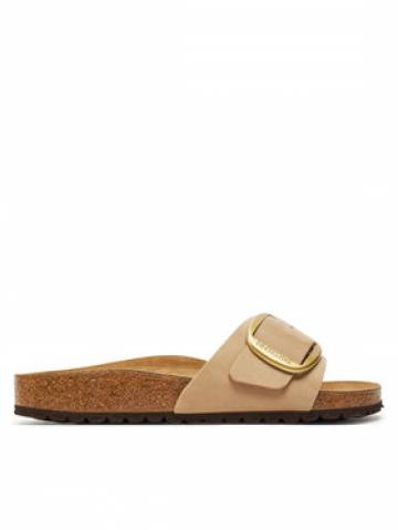 Birkenstock Шльопанці Madrid Big Buckle Lenb 1024009 Бежевий Birkenstock Шльопанці Madrid Big Buckle Lenb 1024009 Бежевий