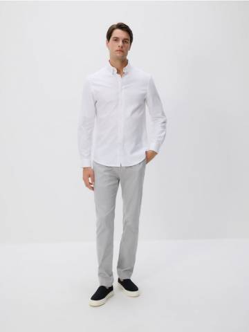 Reserved - Сорочка класичного крою з високим вмістом бавовни - білий - 7930H-00X