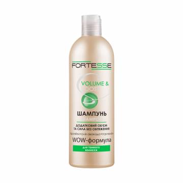 Шампунь Fortesse Professional Volume & Boost дополнительный объем, для тонких волос, 400 мл Шампунь Fortesse Professional Volume & Boost дополнительный объем, для тонких волос, 400 мл