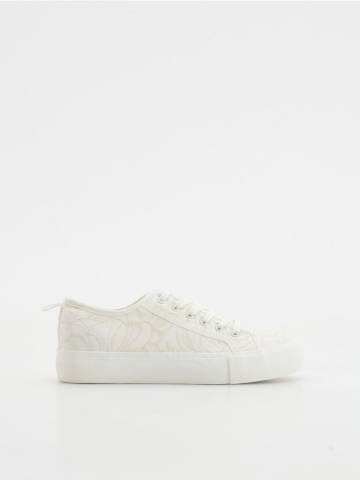 Reserved - LADIES` SNEAKERS - білий - 465CP-00X Reserved - LADIES` SNEAKERS - білий - 465CP-00X