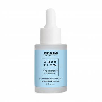 Экстраувлажняющая сыворотка для лица Joko Blend Aqua Glow Extra Moisturizing Face Serum с гиалуроновой кислотой, 30 мл Экстраувлажняющая сыворотка для лица Joko Blend Aqua Glow Extra Moisturizing Face Serum с гиалуроновой кислотой, 30 мл