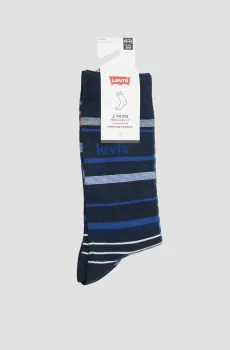 Носки в полоску (2 пары) Разноцветный 39-42 Levi’s® 701224684;001