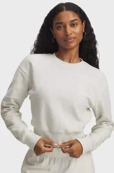 Женский белый свитшот Icon Terry Varsity Crew Белый M Under Armour 6003680-110