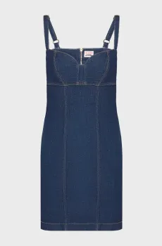 Женское темно-синее джинсовое платье Синий M Guess W6RK95.D6881;BLJO