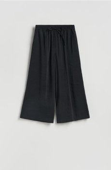 Reserved - Штани вільного крою з модалом - чорний - 946JJ-99X