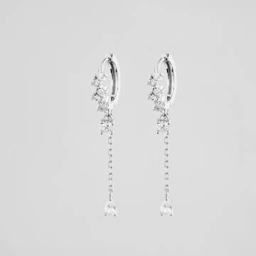 Серебряные серьги Minimal 521106б Серебряные серьги Minimal 521106б