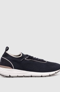 Синие комбинированные кроссовки