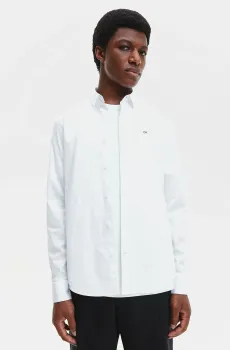 Мужская белая рубашка STRETCH POPLIN Белый L Calvin Klein K10K110856