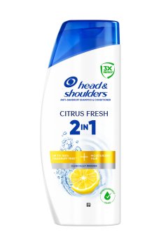 Шампунь и бальзам-ополаскиватель для волос 2 в 1 Head & Shoulders Citrus Fresh Цитрусовая свежесть, против перхоти, 625 мл