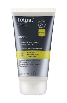 Мужской гель для умывания Tolpa Dermo Men. Max Efekt с гликолевой кислотой, 150 мл