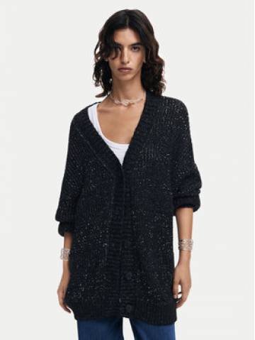 Desigual Кардиган Fredericton 24WWJF22 Чорний Relaxed Fit Desigual Кардиган Fredericton 24WWJF22 Чорний Relaxed Fit
