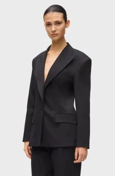 Женский черный жакет STRUCTURED Черный 44 Karl Lagerfeld B2W14045