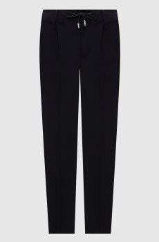 Синие брюки с шерстью ANTON