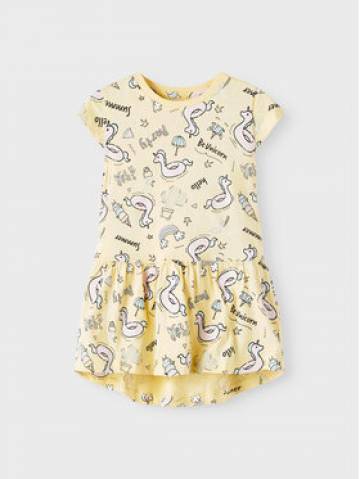 NAME IT Повсякденна сукня 13202996 Жовтий Regular Fit