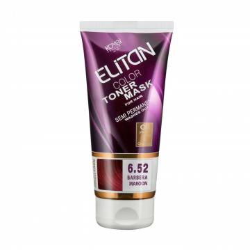 Тонирующая маска для волос Elitan Color Toner Mask 6.52 Барбера темно-бордовый, 150 мл Тонирующая маска для волос Elitan Color Toner Mask 6.52 Барбера темно-бордовый, 150 мл