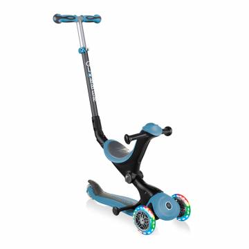Самокат Globber Go up deluxe lights 5 в 1 попелясто-блакитний (646-200) Самокат Globber Go up deluxe lights 5 в 1 попелясто-блакитний (646-200)