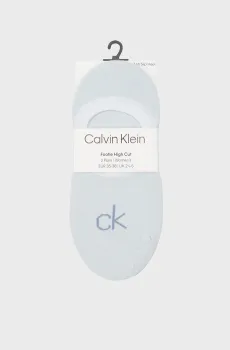 Женские голубые следы (2 пары) HIGH CUT Голубой 39-42 Calvin Klein 701228801