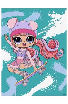Картина по номерам Ideyka L.O.L. Surprise! Tweens Skate Dance Ali Dance, 30*40 см (KHO1207)