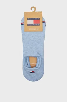 Голубые следы (2 пары) TH UNI TJ FOOTIE 2P ICONIC Голубой 39-42 Tommy Hilfiger 701228179