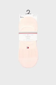 Женские розовые следы (2 пары) MID CUT Розовый 35-38 Tommy Hilfiger 701232981