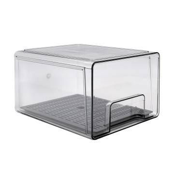 Органайзер для хранения в холодильнике Homax выдвижной, с поддоном, 25*21.2*15.2 см (BR-03)