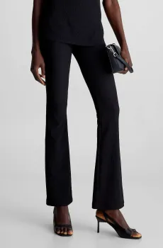 Женские черные брюки CRINKLED JERSEY FLARED Черный XS Calvin Klein K20K206864
