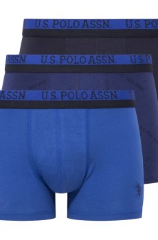 Трусы-боксеры мужские U.S. Polo Assn. 80522, Printed/Navy/Sax, размер L, 3 шт