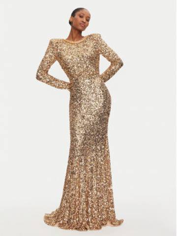 Elisabetta Franchi Вечірня сукня AB-759-47E2-V860 Золотий Regular Fit Elisabetta Franchi Вечірня сукня AB-759-47E2-V860 Золотий Regular Fit