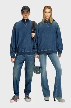 Синий джинсовый свитшот D-KRIBY-S (унисекс) Синий M Diesel A16368 09L75