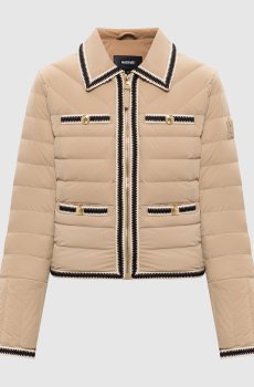 Бежевая пуховая куртка PETUNIA