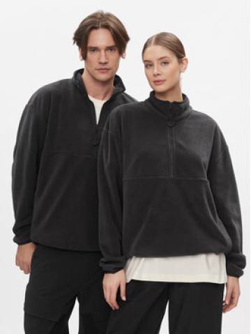 Jack Wolfskin Флісовий реглан Bockenheim Fleece 1711091 Чорний Oversize Jack Wolfskin Флісовий реглан Bockenheim Fleece 1711091 Чорний Oversize