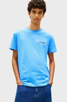 Мужская голубая футболка VINTAGE Голубой L Tommy Jeans DM0DM22547